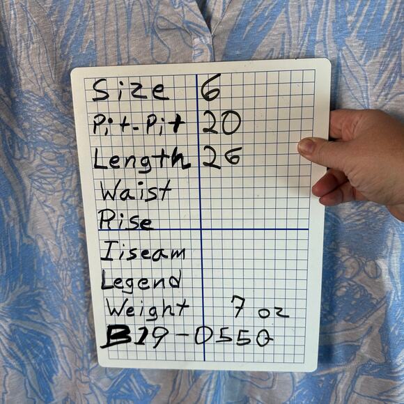 Poetry womens linen henley top Dolman sleeve floral print blue & cream coastal - Picture 9 of 9